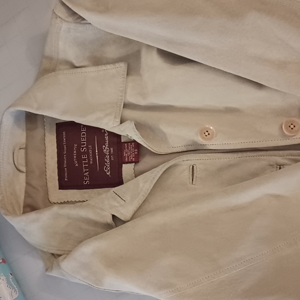 Button Down Yellow Seattle Suede Jacket - image 8